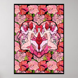 Póster Flores e o Coração da Paixão