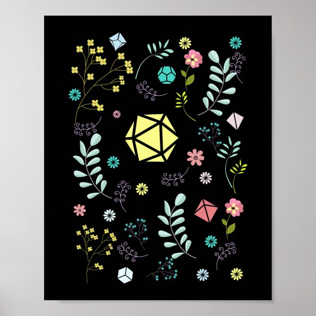 Poster Flores e Plantas Tabletop RPG (Frente)