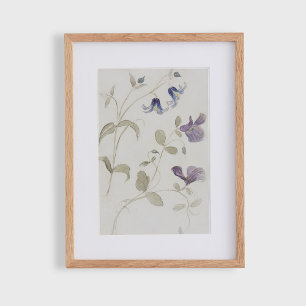 Poster Flores em aquarela vintage