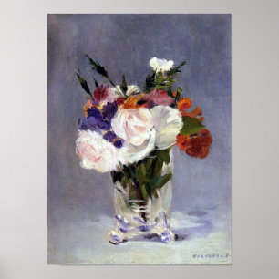Póster Flores em Arte Bela Cristal Vase