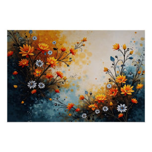 Póster Flores em Celebração