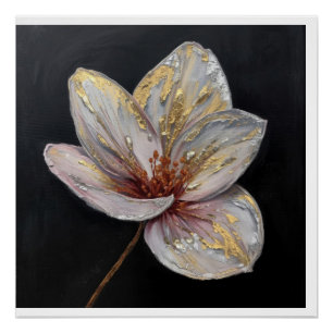 Póster Flores em Flor Cobertas com Pai Artístico Fluido