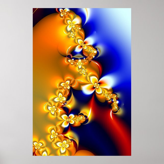 Póster Flores em primavera (Frente)