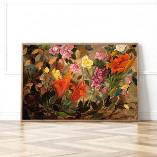 Poster Flores em um jardim