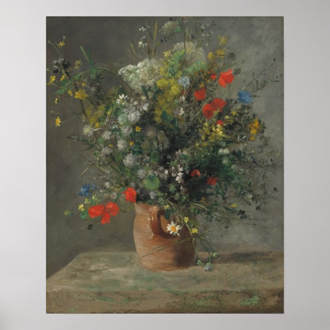 Poster Flores em um Vase, c.1866 (Frente)