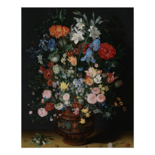 Póster Flores em um Vase - Jan Brueghel