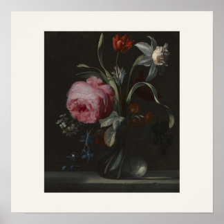 Poster Flores em um Vaso da Idade de Ouro Holandesa Poste
