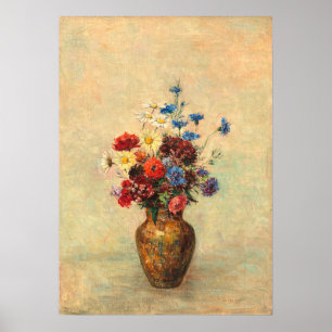 Poster Flores em um vaso - Odilon Redon Fine Art