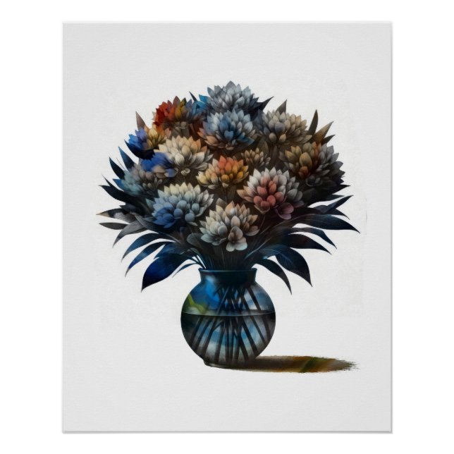Póster Flores em Vase (Frente)