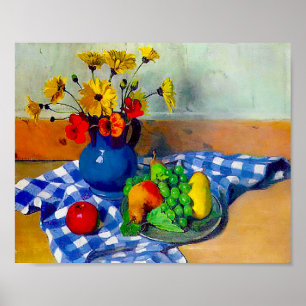 Poster Flores em Vase 1922 por Felix Vallotton