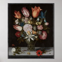 Flores em vidro, 1606 Ambrosius Bosschaert Oil