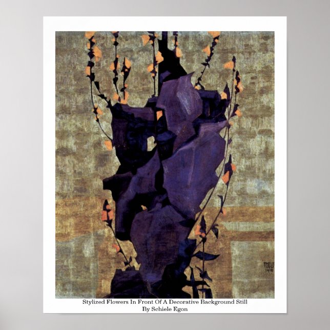 Poster Flores Estilizadas (Frente)