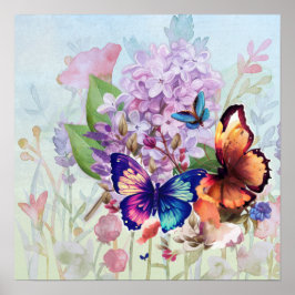 Poster Flores Esvoaçantes