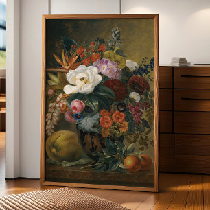 Poster Flores exóticas em um vaso grego