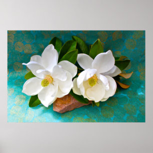 Poster Flores Flor Magnolia