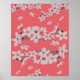 Poster Flores Flutuantes De Cereja