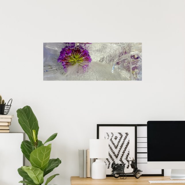 Poster Flores Geladas,  (Escritório em casa)