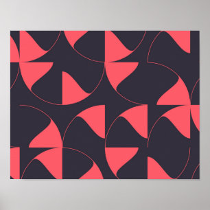 Poster Flores geométricas circulares Elegante, chic, abs