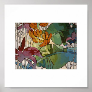 Poster Flores havaianas nos anos 20 de Arman Manookian C.