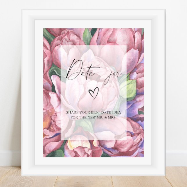 Poster Flores - ideias para uma noite romântica. Jogo de  (Criador carregado)