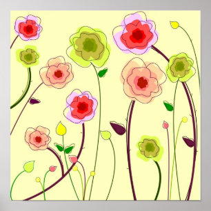 Poster Flores lunáticas