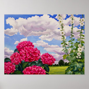 Póster Flores na borda de um prado 2008