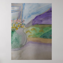 Poster Flores Na Janela