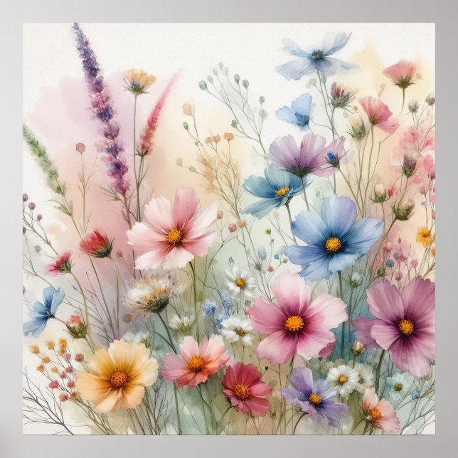 Poster Flores Na Natureza (Frente)