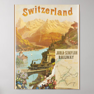 Poster Flores na suiça