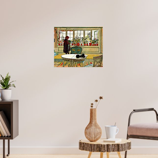 Poster Flores no muro, (Sala de Estar 3)