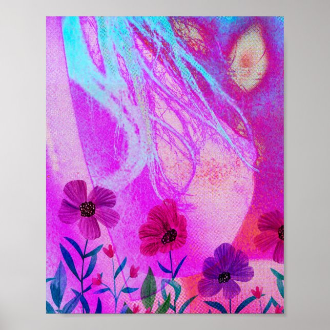 Poster Flores no peito (Frente)