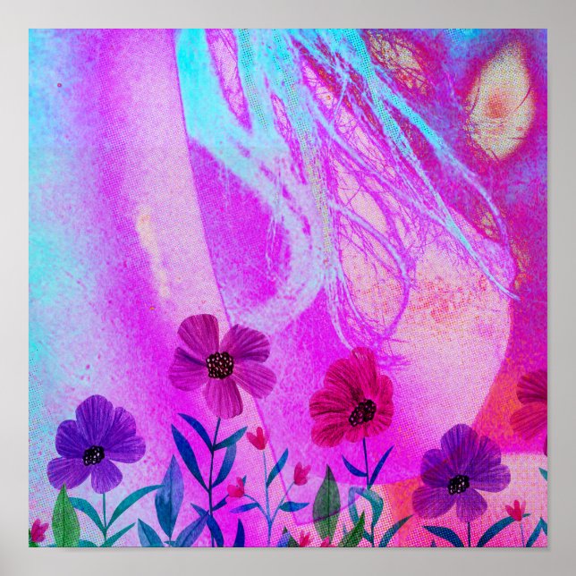 Poster Flores no peito (Frente)