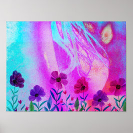 Poster Flores no peito