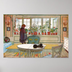 Poster Flores no Windowsill