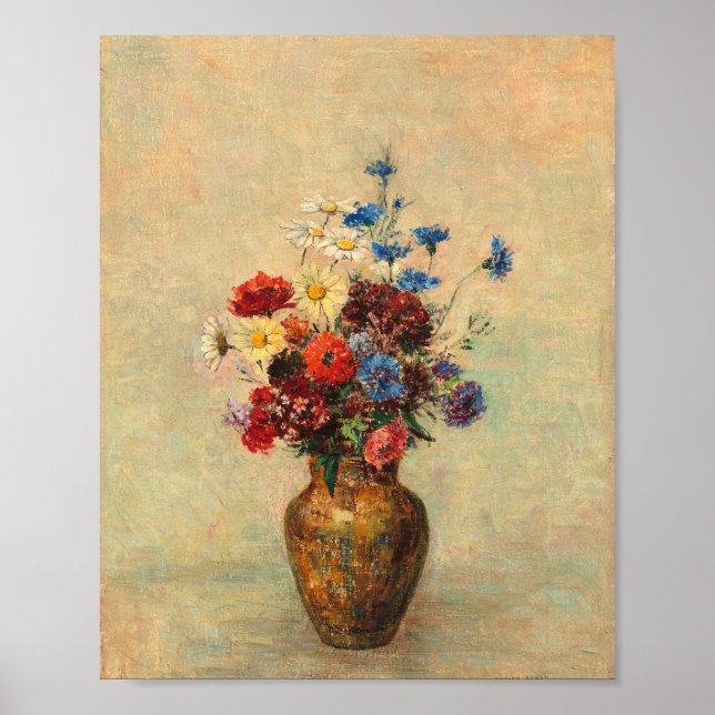 Poster flores num vaso (Frente)