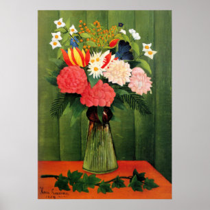 Póster Flores num Vaso por Henry Rousseau