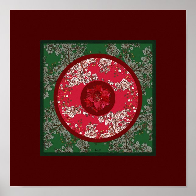 Poster Flores para o Natal (Frente)