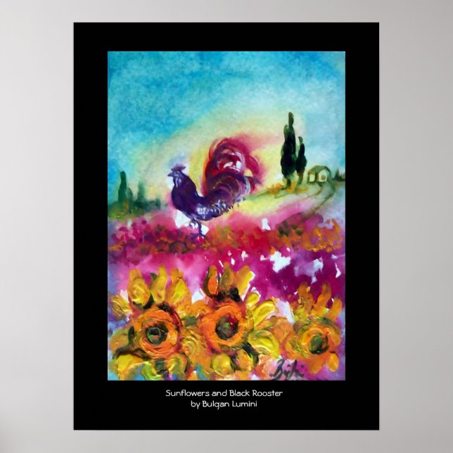 PÓSTER FLORES, POPÉCIES E ROSTAS NEGROS (Frente)