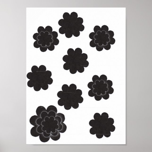 Poster Flores Pretas (Frente)