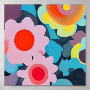 Poster Flores retrorreflectoras