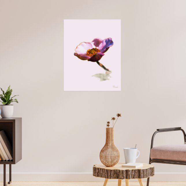 Poster Flores Românticas – Fantasia Botânica Boho (Sala de Estar 3)