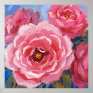 Poster Flores Rosa