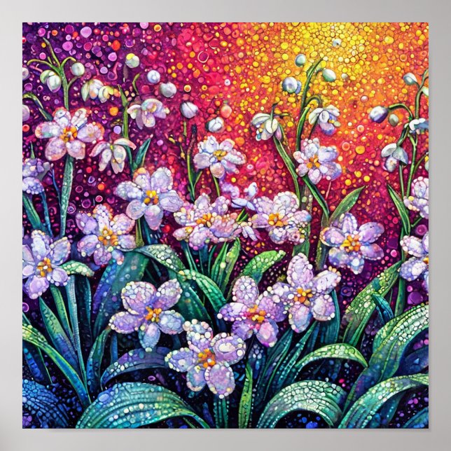 Poster Flores Rosa (Frente)