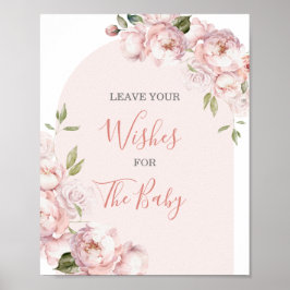 Poster Flores Rosa Bebê De Sangue Deixam Seus Desejos