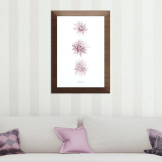 Poster Flores Rosa Duotone Fiore