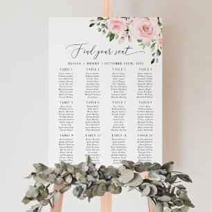 Poster Flores Rosadas, Flores Cor-de-Rosa, Mapa de Assent