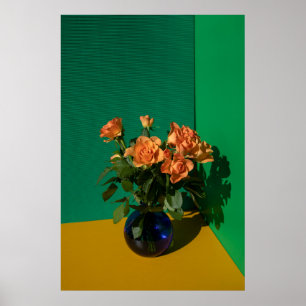 Poster Flores Rosas em Vase