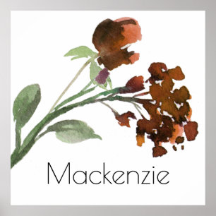 Poster Flores Russas Selvagens Alfândega de Boêmia Lara