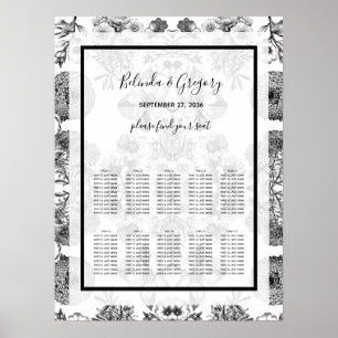 Poster Flores Rusticas Vintage: Placa Sentada de Casament
