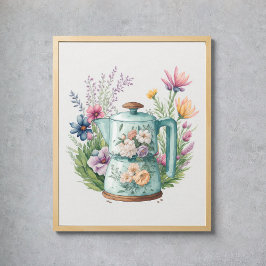 Poster Flores Selvagens Coffee Kettle Colorida